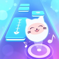 Muzyczny Kot! Płytki Fortepianowe Gra 3D