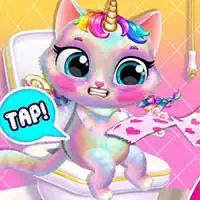 My Unicorn Cat Princess Caring game screenshot