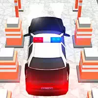 Politibiler Parkering skærmbillede af spillet
