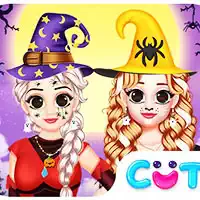 Принцеса Здравей Хелоуин екранна снимка на играта