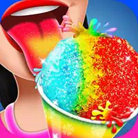 អ្នកបង្កើតកោណទឹកកក Slush Ice Candy កោរសក់នៅរដូវក្តៅ