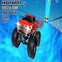 Wasser-Surfer-Monster-Truck-Spiel Mit Vertikaler Rampe