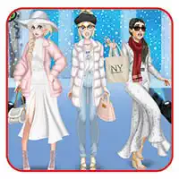Winter Witte Outfits: Aankleedspel