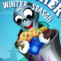 Zombie Launcher Winter Season game screenshot