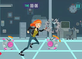 Agente Curiosa Vs Rogue Robots screenshot del gioco
