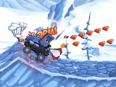 Car Eats Car: Winter Adventure skærmbillede af spillet