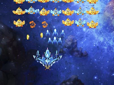 Chicken Invaders game screenshot