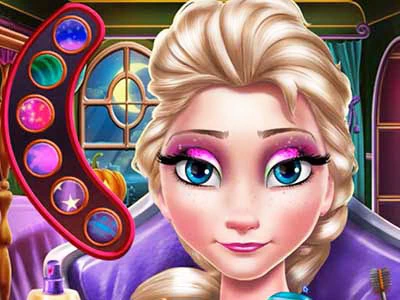 Elsa Scary Halloween Makeup game screenshot