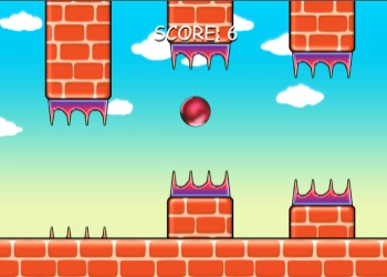 Flappy Czerwona Piłka zrzut ekranu gry