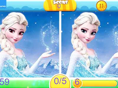 Замразени Разлики екранна снимка на играта