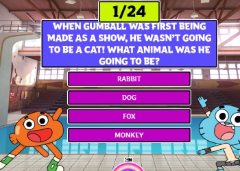 Gumball's Gigantische Trivia-Quiz schermafbeelding van het spel