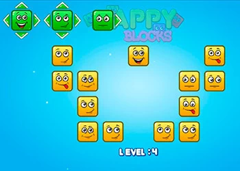 Blocos Felizes captura de tela do jogo