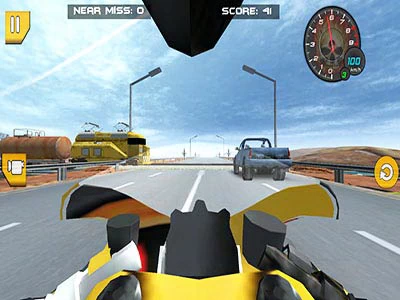 Snelweg Rider Motorracer 3D schermafbeelding van het spel