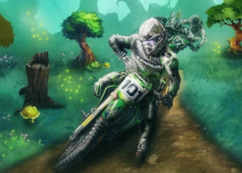 Motocross-Wald-Herausforderung 2 Spiel-Screenshot