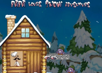 Papa Louie Snow Adventurer game screenshot