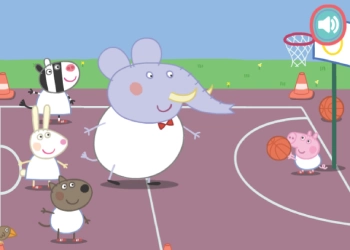Bola Basket Babi Peppa tangkapan layar permainan