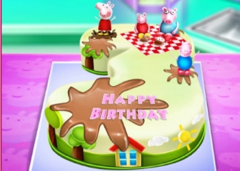 Peppa Pig Syntymäpäiväkakun Ruoanlaitto pelin kuvakaappaus