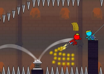 Stickman Kuq Dhe Blu 2 pamje nga ekrani i lojës