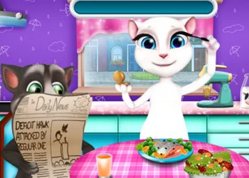 Забавна Вечеря На Том И Анджела екранна снимка на играта