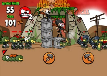 Los Zombis No Pueden Saltar captura de pantalla del juego